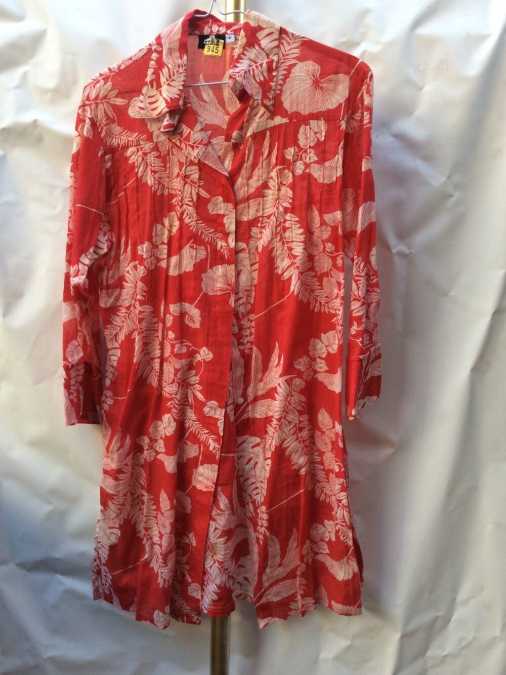 100% Cotton Tunic La Mallorquina Spanish Size 42"